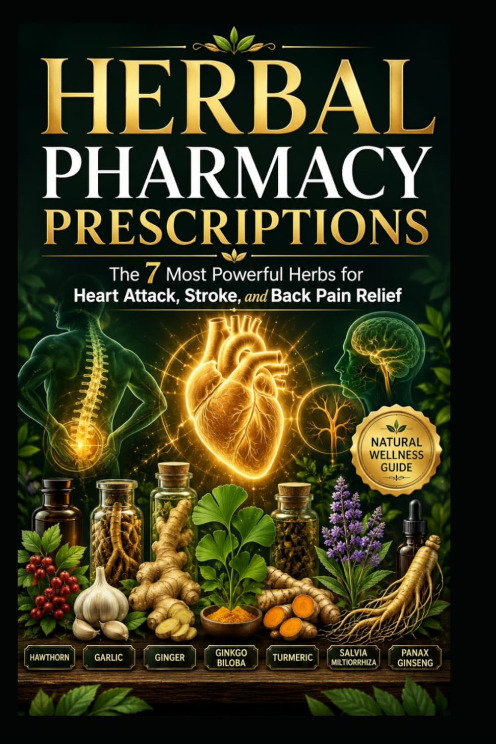 Herbal Pharmacy Prescriptions: The 7 Most Powerful Herbs for Heart Attack, Stroke, and Back Pain Relief: Natural Support for Heart Health, Stroke Recovery, Inflammation, and Better Blood Circulation