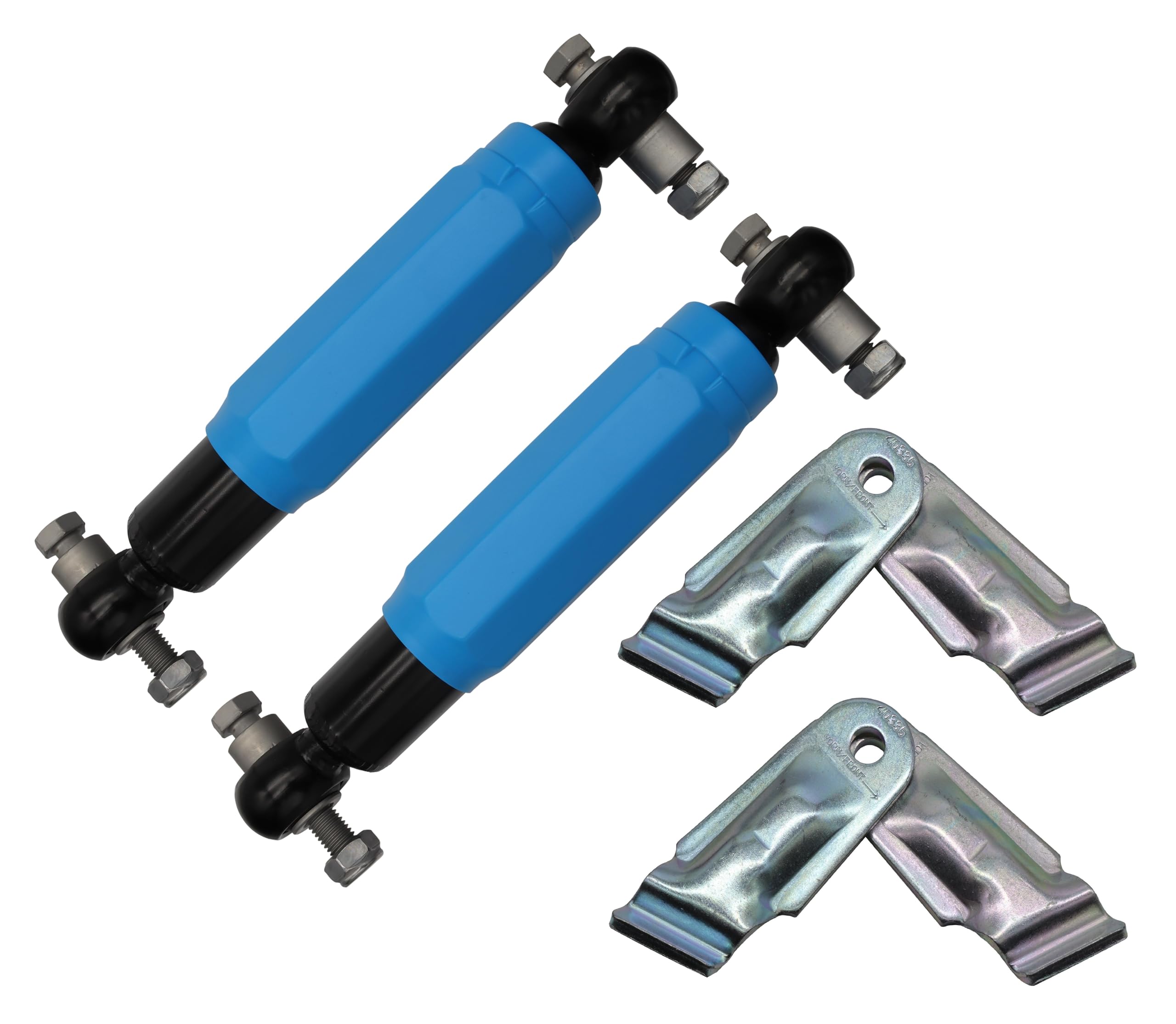 Amortiguador de rueda azul 1350 2700 kg para remolque eje amortiguador adecuado para Alko Octagon Plus (2 x + soporte)