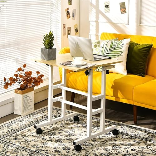 Miniatura 5 de ZSEDP - Escritorio móvil de pie enrollable ajustable para laptop escritorio de computadora para oficina en casa