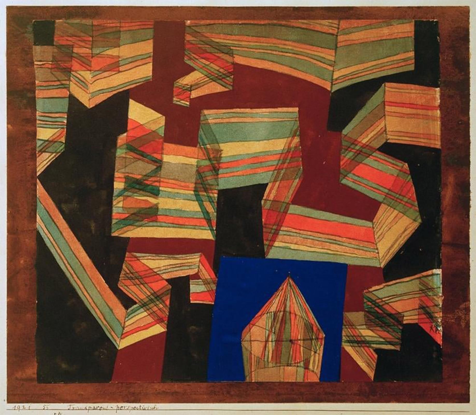 SERENDIPITP Vintage Wall Art Canvas Nordic Poster Canvas Print Picture Transparentperspektivisch by Paul Klee Wall Art Poster for Home Decor 60x90cm