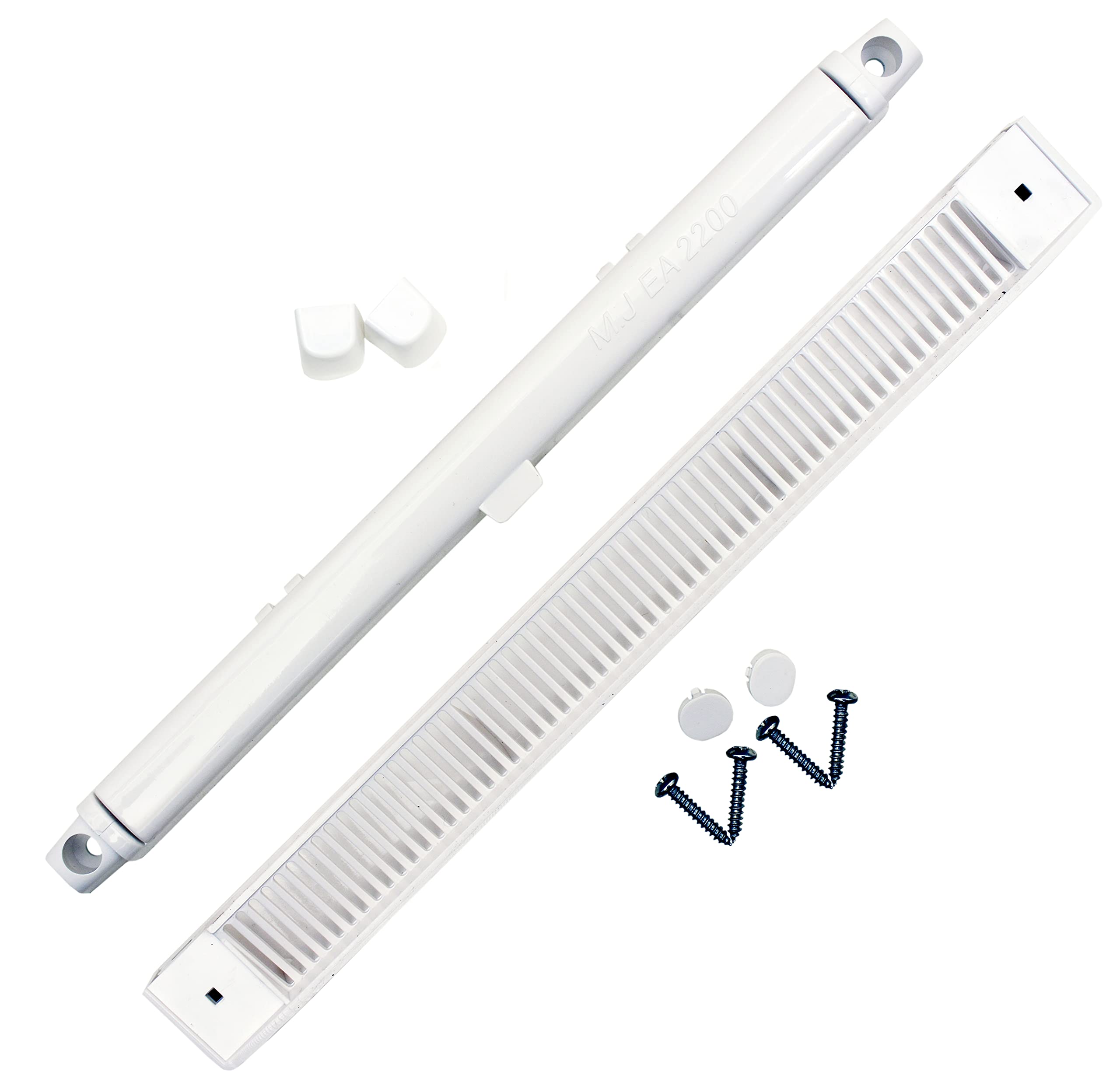 M.J 264mm EA2200 White MJ2000 Trickle Slot Vent for uPVC, Timber, Vinyl and Aluminium Window Prevents Condensation, Damp & Mould by Air Ventilation Adjustable Flap (36, White)