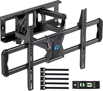 Pipishell Full-Motion TV Wall Mount for Most 3784 Inch TVs up to 100 lbs, Wall Mount TV Bracket with Dual Articulating Arms, Extension, Swivel, Tilt, Fits 16" Wood Studs, 600 x 400mm Max VESA, PILF8