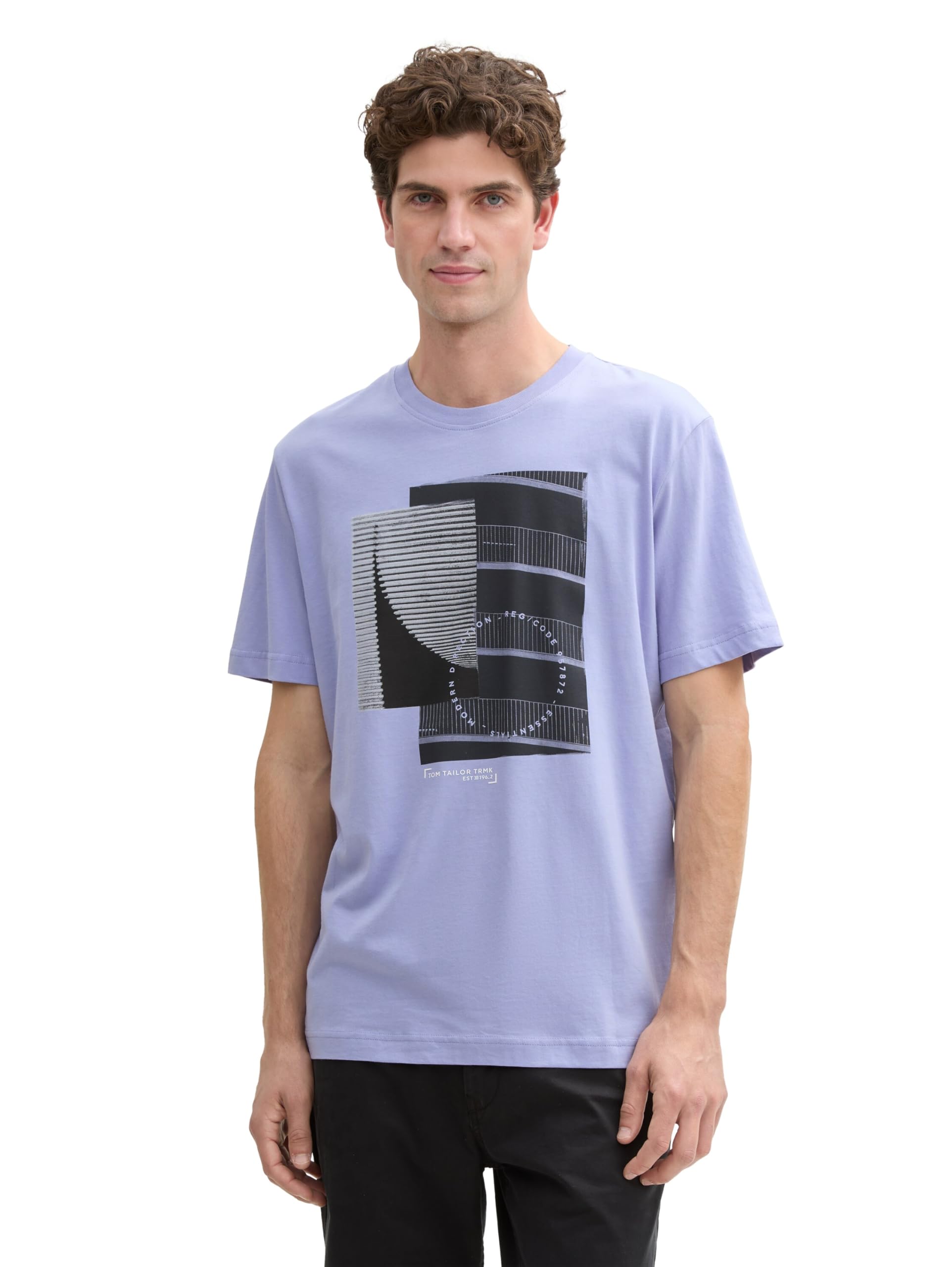 TOM TAILOR Herren T-Shirt mit Foto-Print