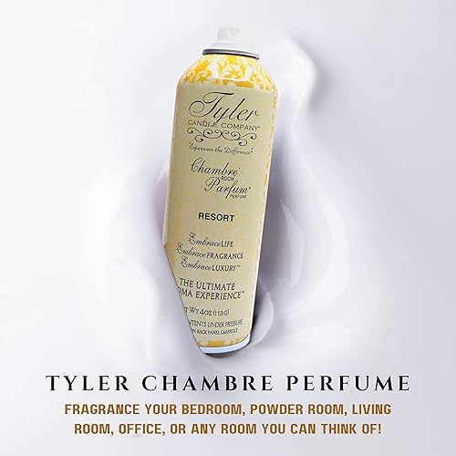 Miniatura 5 de Worldwide Nutrition Paquete de 2 artículos Tyler Candle Company Resort Scent Signature Fragrance Chambre Parfum - Ambientador de lujo en aerosol -