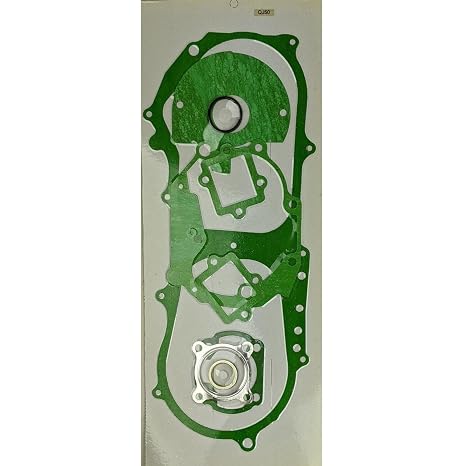 RedCap 50cc 2-Stroke Gasket Set for Yamaha Jog Minarelli ATV Scooters (1E40QMB, 1PE40QMB) QJ50 Engines - Compatible with E-Ton, Vento, Keeway, Hurricane - Enhance Engine Performance - Set of 9