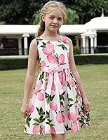 Vista 90 de Vestido de verano para niña, de algodón, con diseño floral