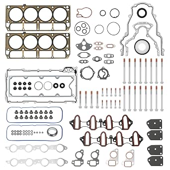 Cylinder Head Gasket Set with Bolts for Chevy Avalanche Express Suburban Silverado Tahoe Trailblazer 02-11 GMC Envoy Savana Sierra Yukon 02-11 Buick Rainier 04-07 Isuzu Ascender 2004 Escalade 04-05