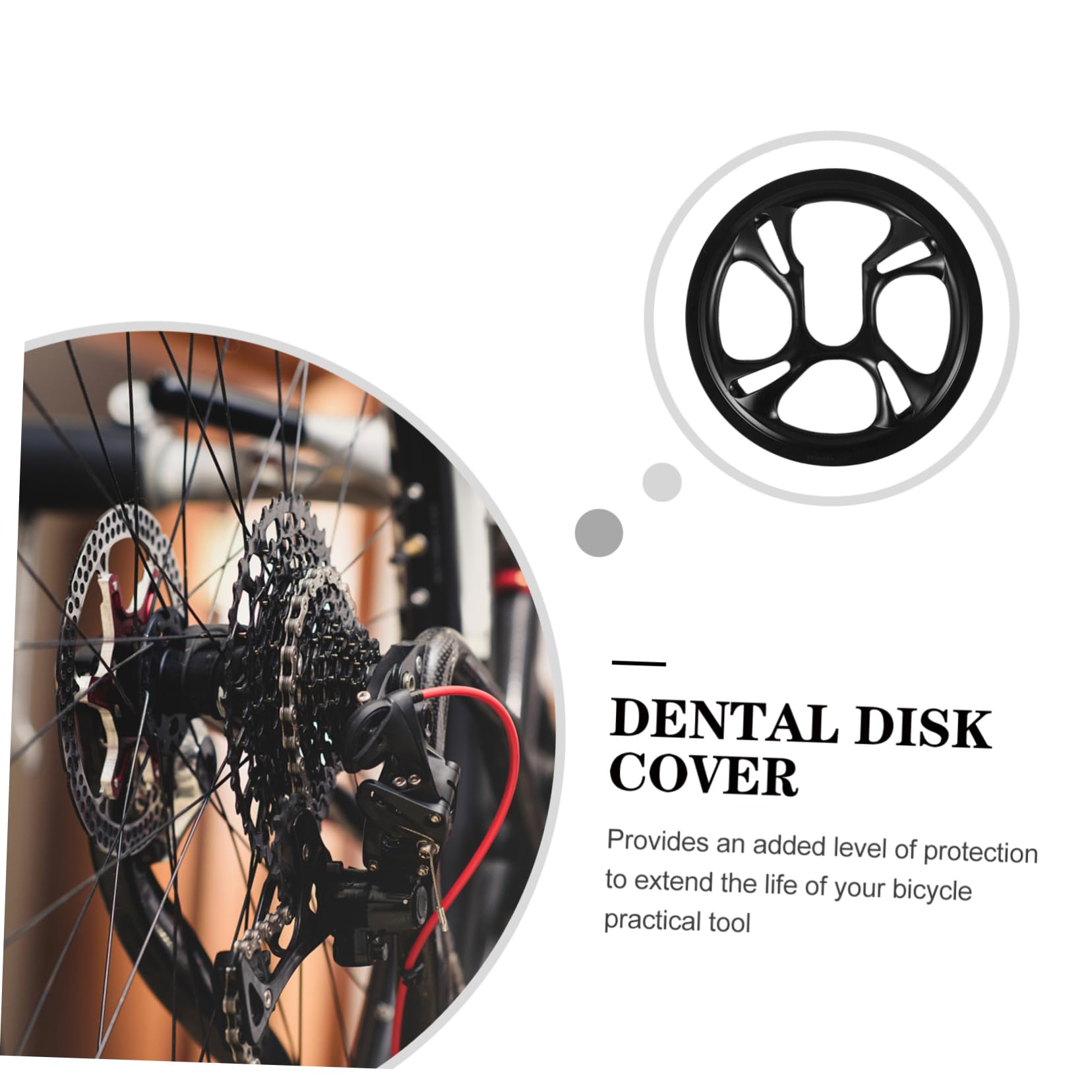 Toyvian 2 Guida Bici Protezione Sprocket per Mountain Bike Facile Installazione e Rimozione Resistente Condizioni Meteorologiche