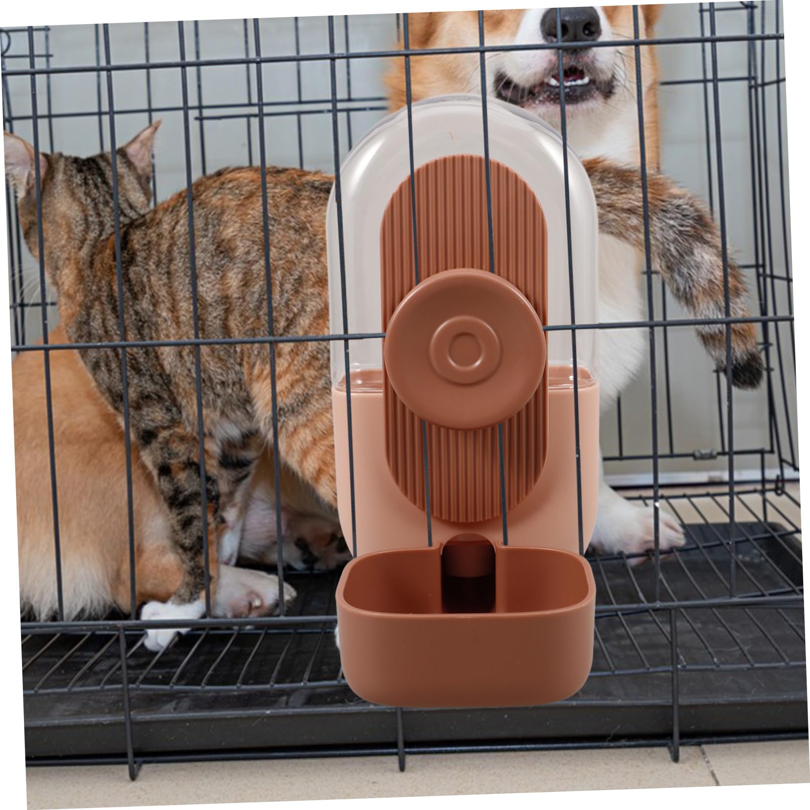 SUPVOX 5pièces Distributeur Automatique Eau pour Animaux Abreuvoir Suspendu pour Chien Et Chat Fontaine Hydratation Pratique Design Antidérapant Fuite pour Cages Et Réduits