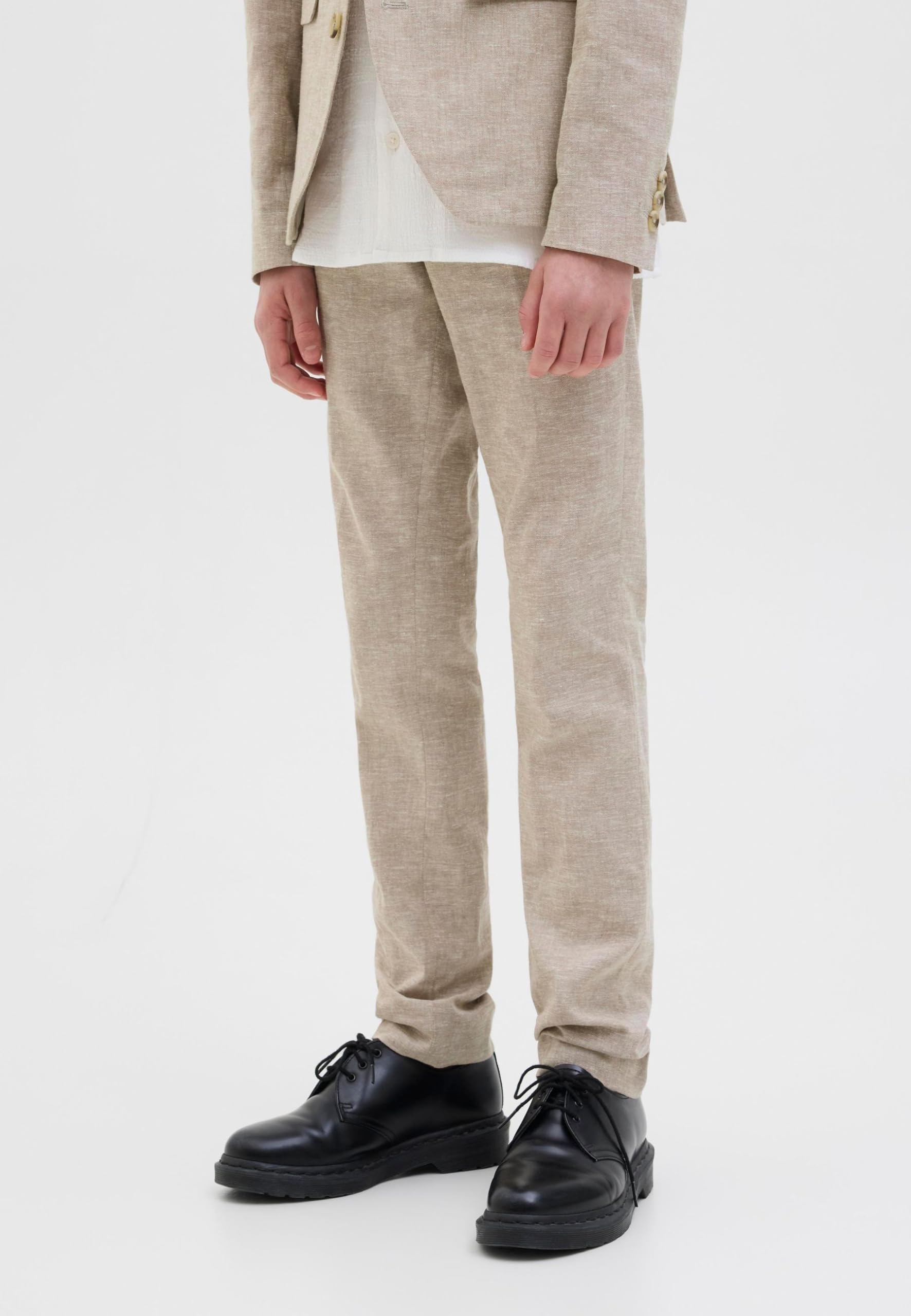 JACK & JONES Trouser Jprriviera Linen Pantalon Slim fit Sn JNR Homme