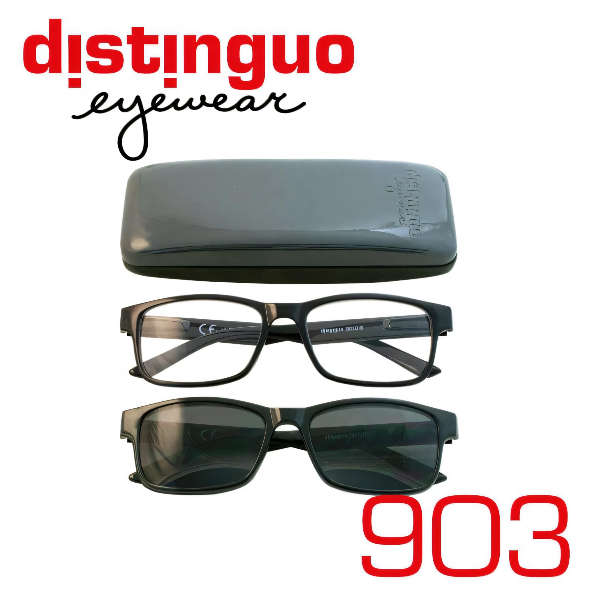 Occhiali da Lettura 900 - Unisex, Convertibili in Occhiali da Sole con Clip Magnetica, Diverse Gradazioni Completi di Accessori Occhiale