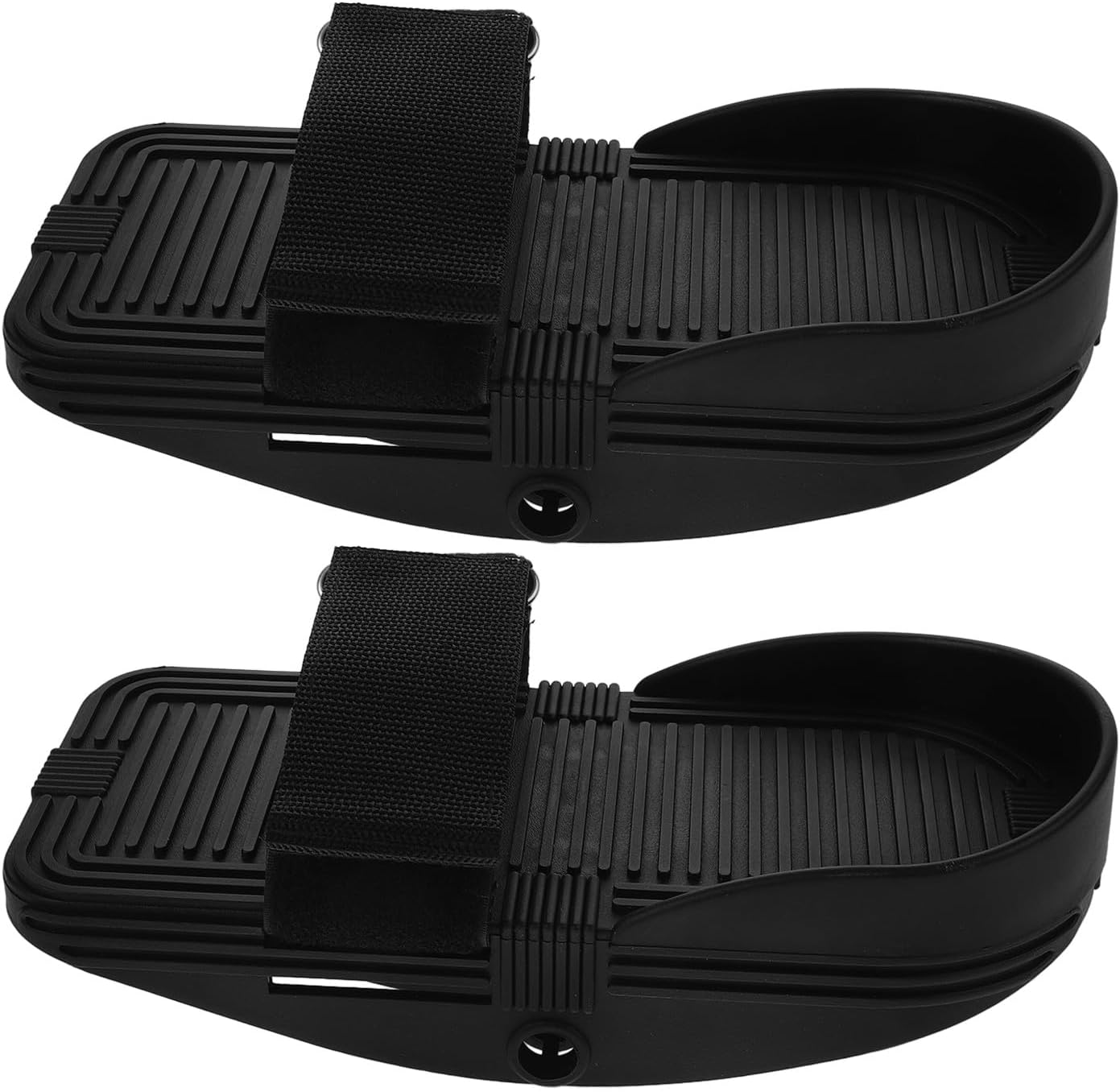 Rowing Machine Pedals Replacement Pair, Anti-Skid Exercise Rowing Machine Accessories, Compatible Indoor Rower Foot Pedals for Home Workout Leg Training