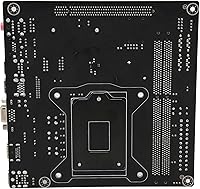 Vista 4 de Placa base LGA 1155, canal DDR3 NVME M.2 VGA salida HD 10 USB 2.0 Mini ITX placa base, ranura para CPU LGA 1155, placa base de repuesto