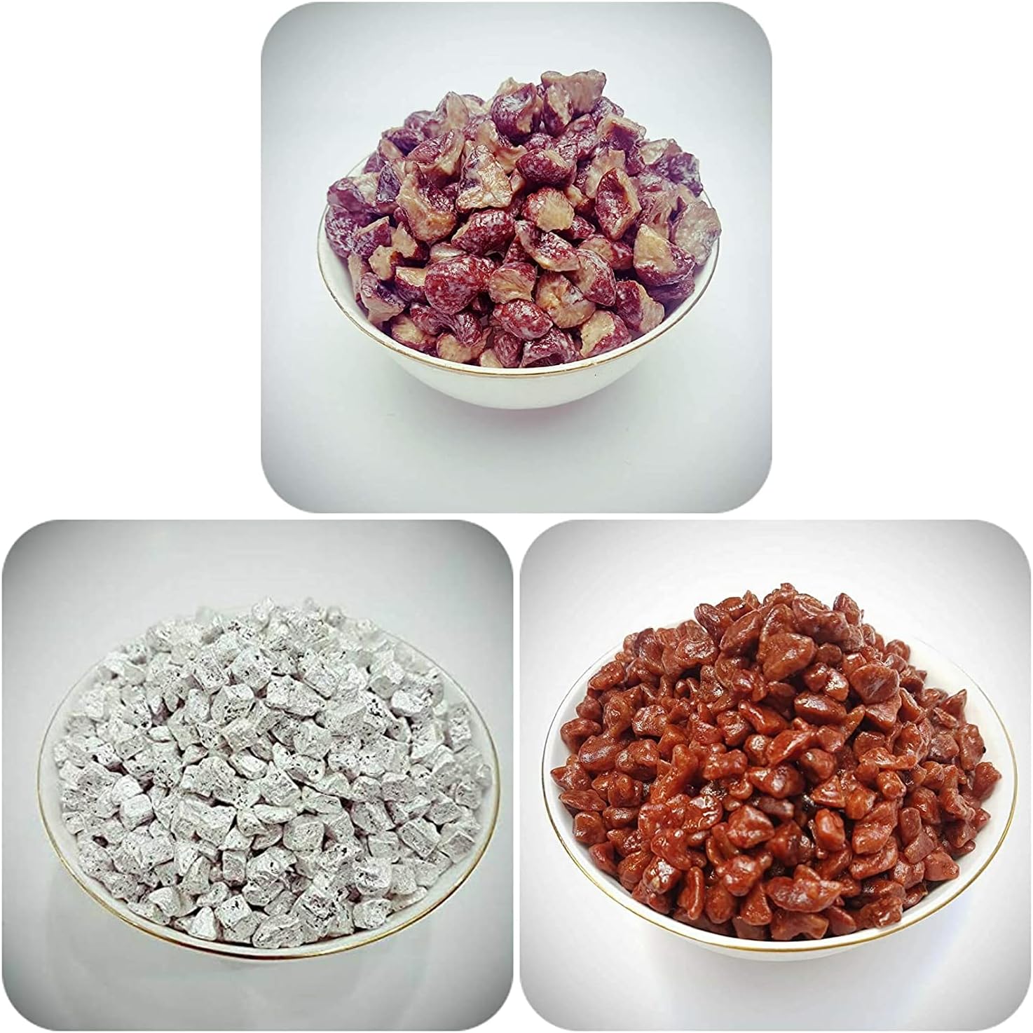 Organic Bites Combo of Sweet Supari 150gm, Soft Supari 150gm, Silver Supari 150gm(Total 450gm)