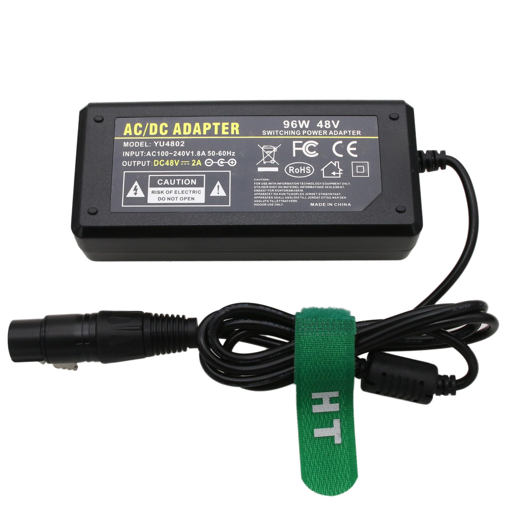 HangTon Adaptador de fuente de alimentación de CA para Aputure Amaran 100d 100x S F21C luz LED, XLR hembra de 3 pines, 48 V, 2 A, 96 W CC