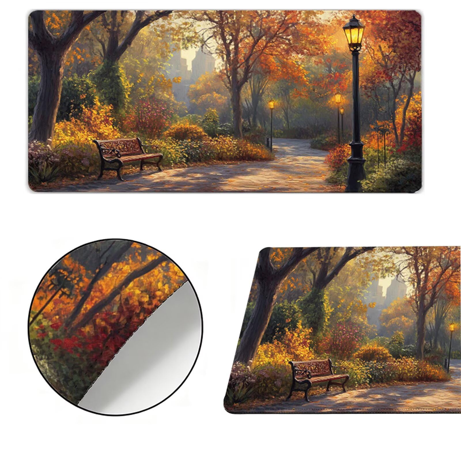 Podkładka pod mysz XXL 1200x600x3mm spalona pomarańczowa podkładka pod mysz drzewo poprawia precyzję i szybkość, wodoodporne antypoślizgowe, szyte krawędzie, akcesoria do gier, praca, komputer Y7-1250