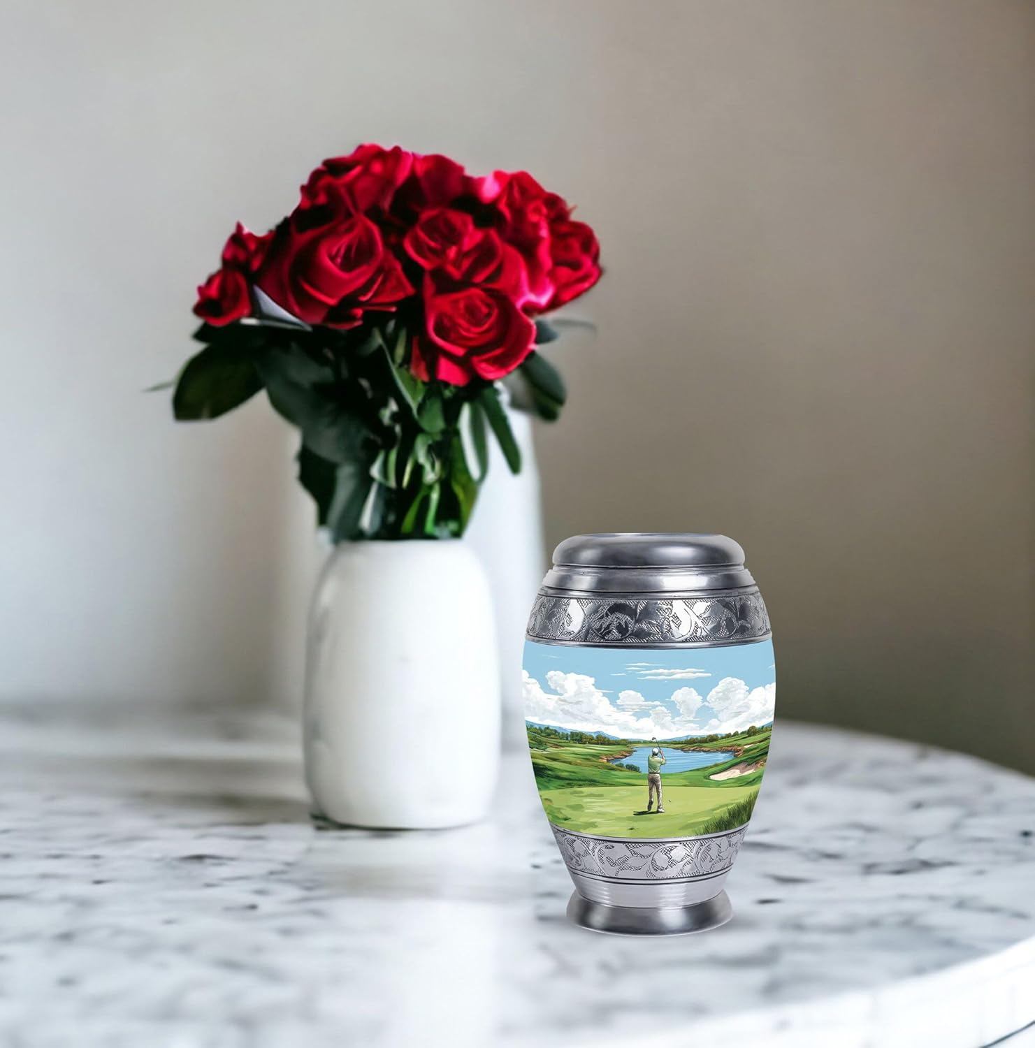 Golf Urn for Ashes for Women - Small Urns for Human Ashes Keepsake Adult Man - Cremation Keepsake Urns for Human - Sports Memorial Urn for Adult Female 3Inch - Image 5