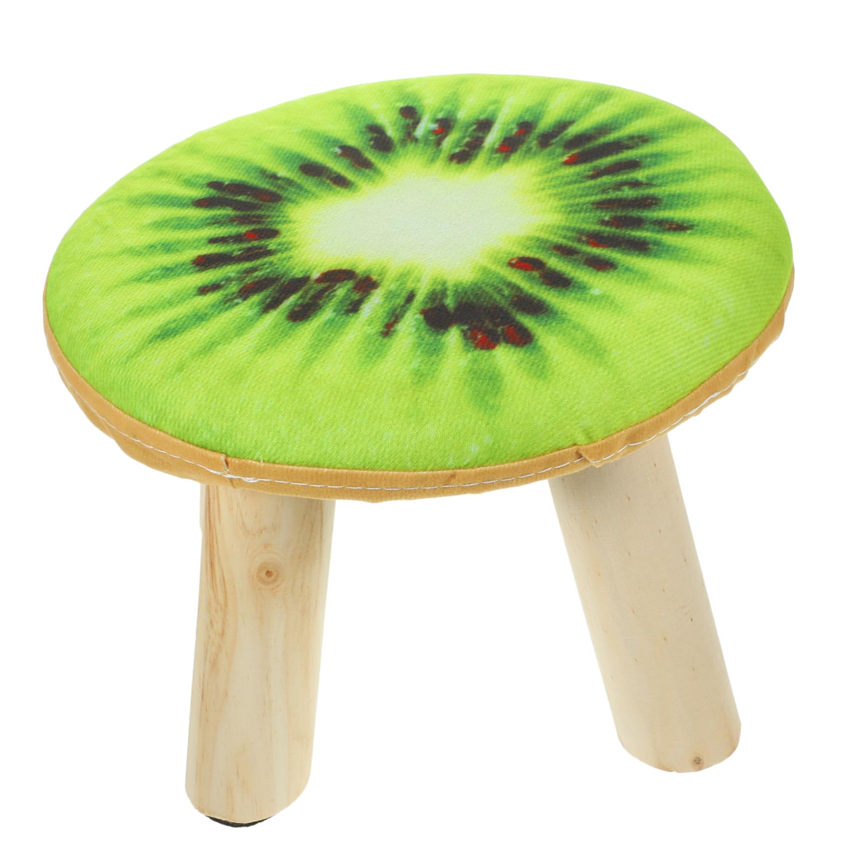 GRIRIW Small Wooden Stool Chair Low Round Stool for Boys and Girls Living Room Decor