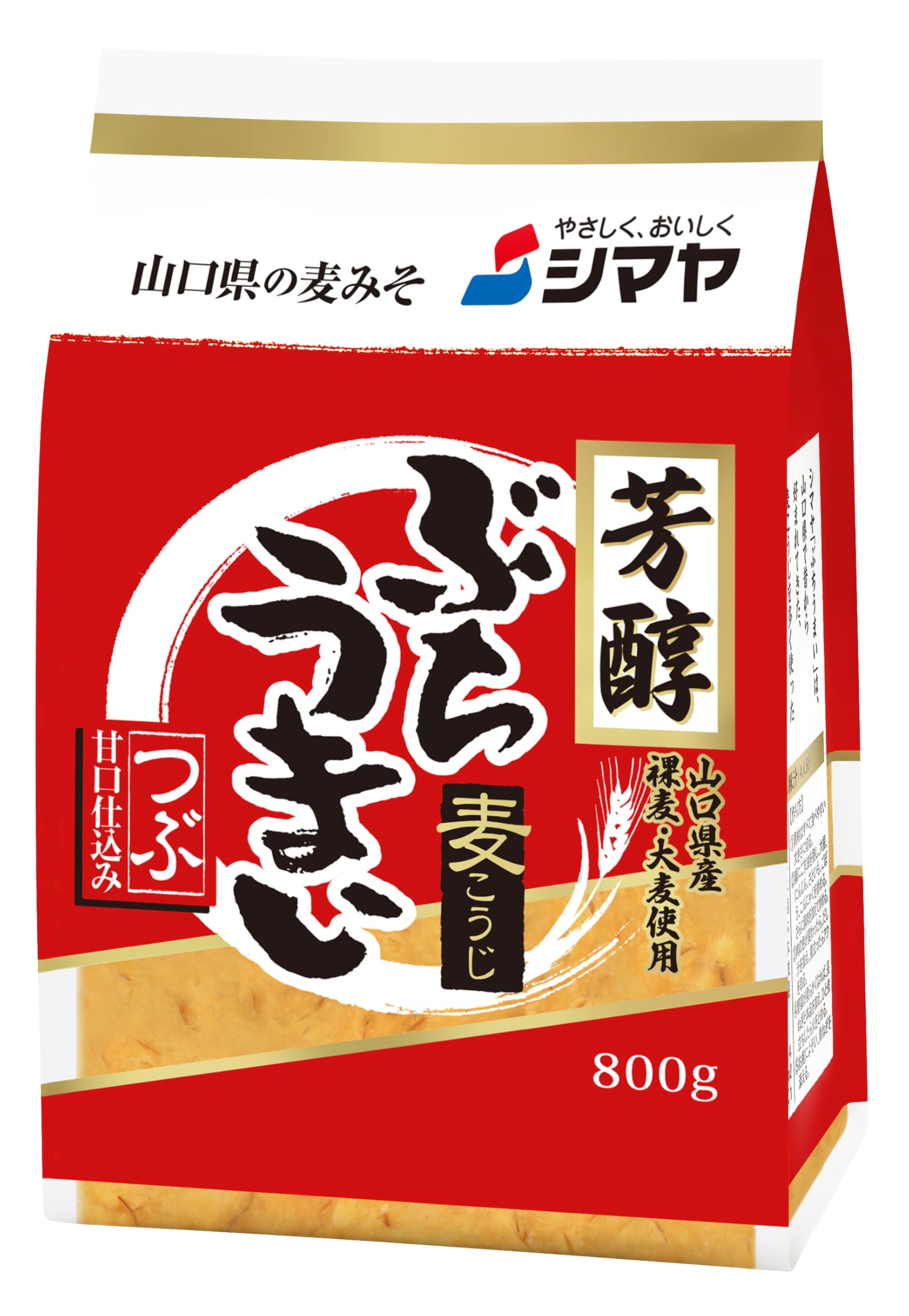 シマヤ 芳醇ぶちうまい つぶ(麦みそ) 800g×2個