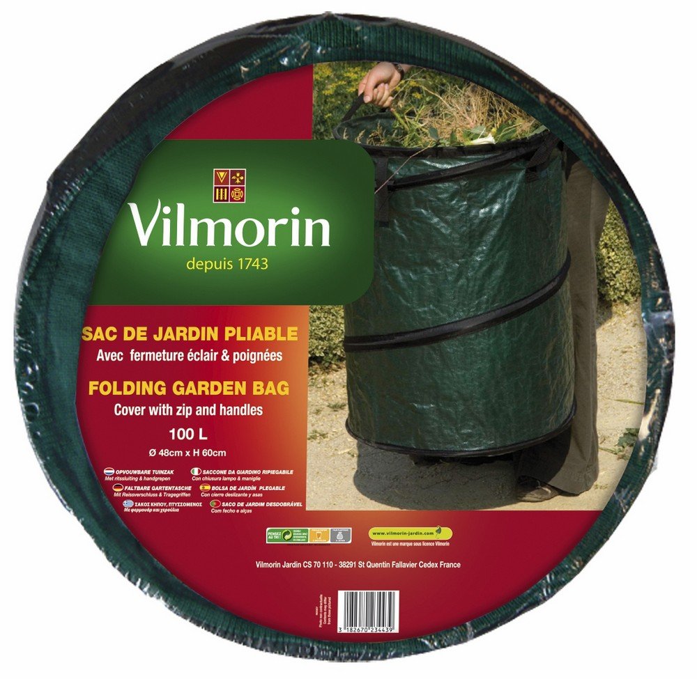 Sac de Jardin Pliable - 100 L - Vilmorin - Matériel de Jardinage