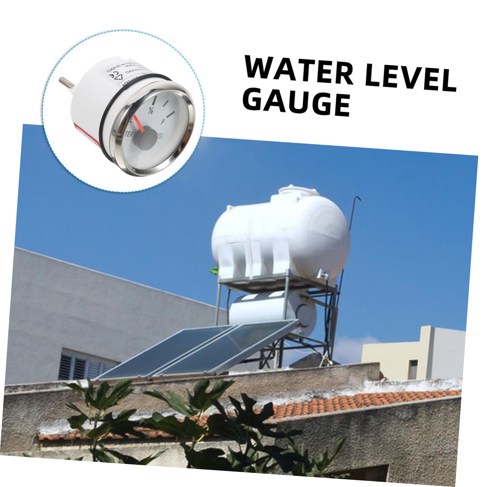 52mm Wasserstandsanzeiger aus Edelstahl für Wassertanks
