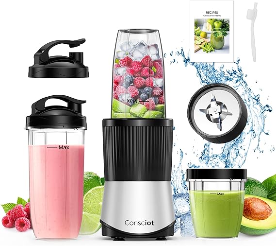 Consciot CB08 11-Piece Blender for Kitchen and Personal Size