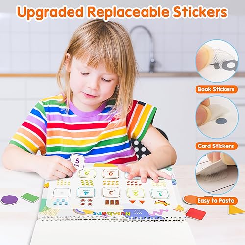 Miniatura 20 de Juguetes para niños pequeños de 3 a 5 años, regalos para niñas y niños, libros Montessori para niños pequeños, juguetes sensoriales para niños