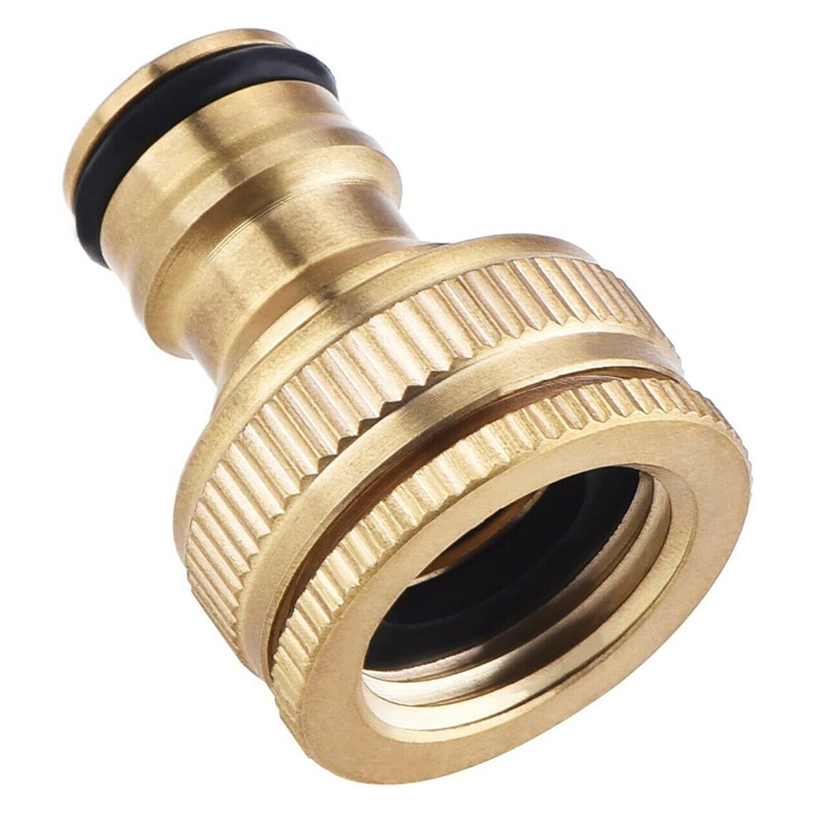 BNGDFDGH 1/2'' 3/4'' Brass Tap Quick Connecter Copper Hose Coupling Adapter Garden Tubing Watering