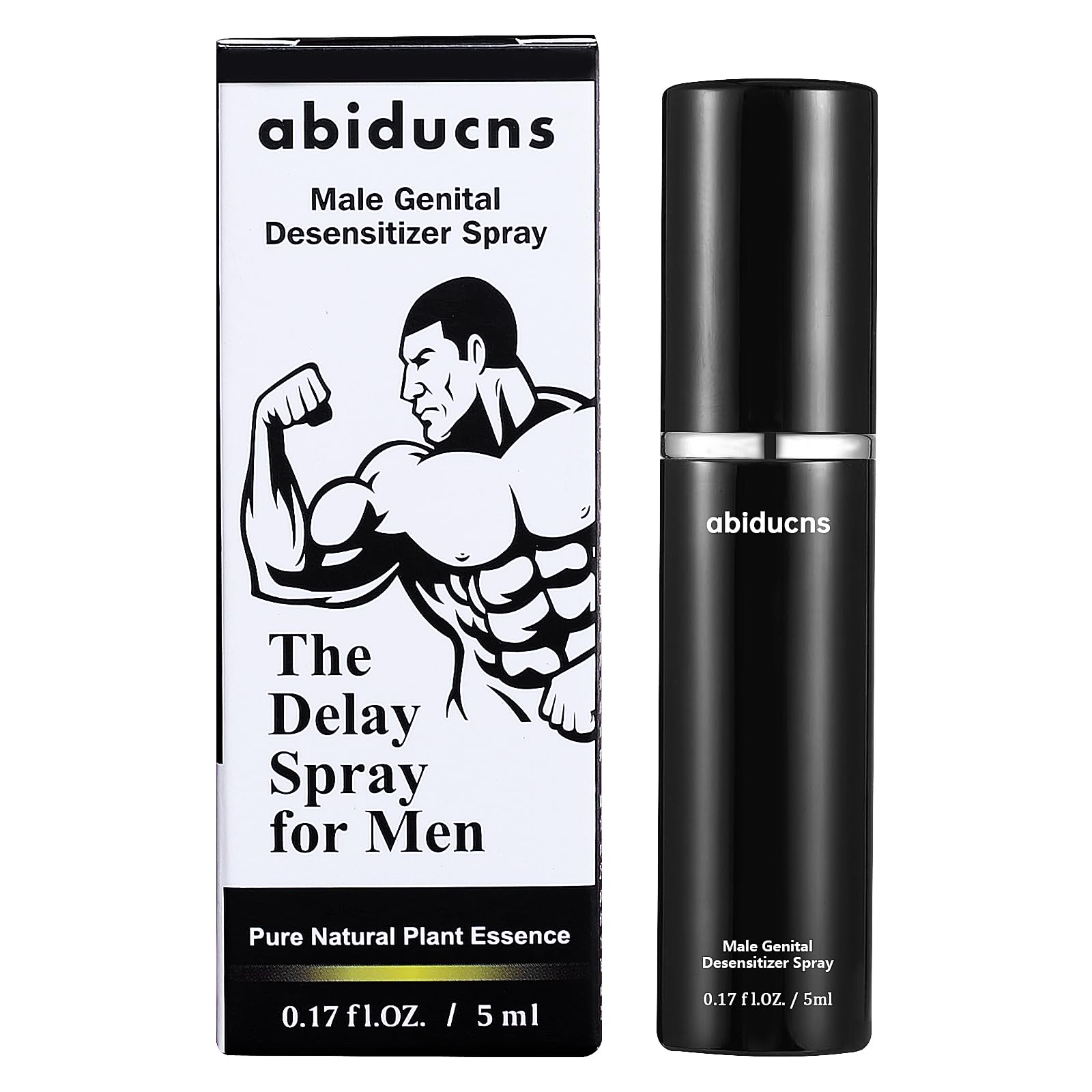 Delayed Spray for Lasting Long,Prolong Climax,Extends Time in Bed,Natural Ingredients,Enjoy Intercourse,0.17FL.OZ./5ML