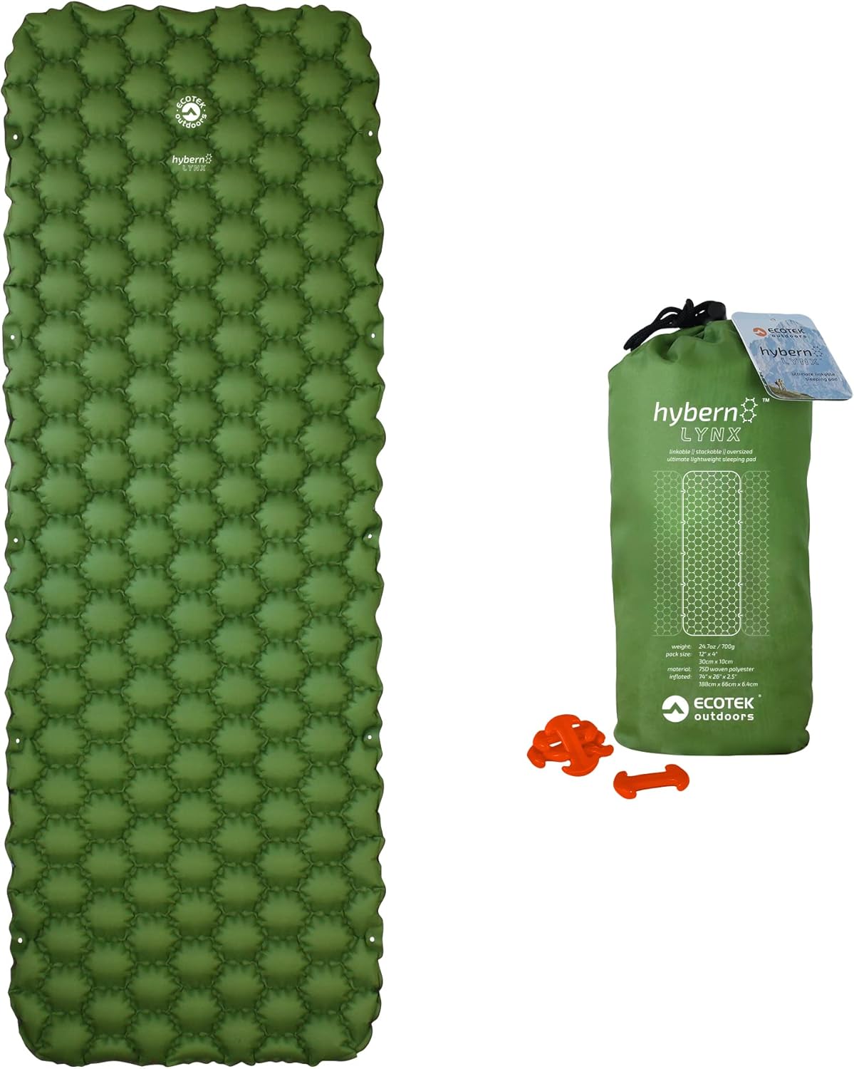 ECOTEK Outdoors Hybern8 Lynx Linkable Oversized Sleeping Pad