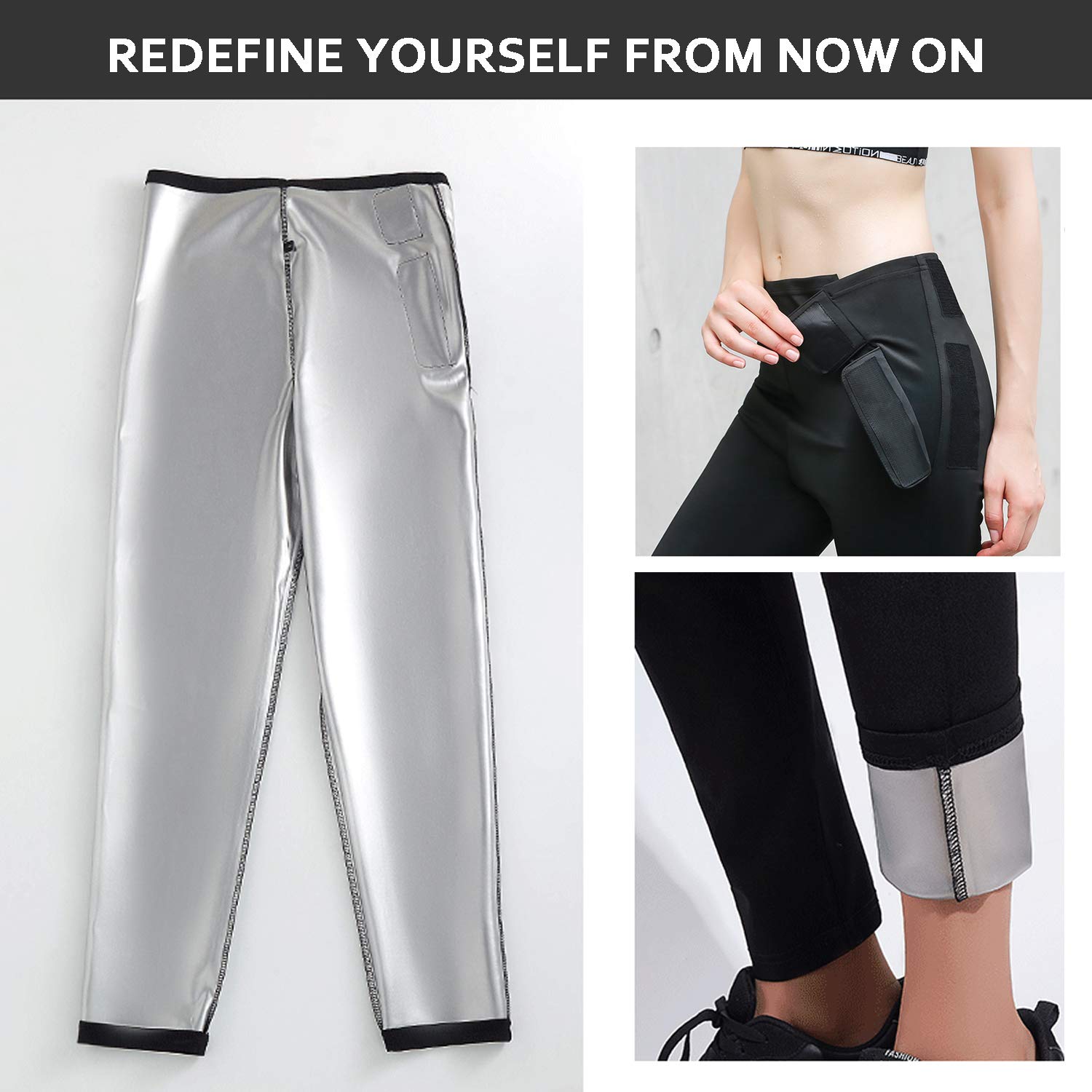 Pantaloni Sauna Termici Per Dimagrire - In Neoprene, Donne, Per Yoga E Fitness - Foto 6