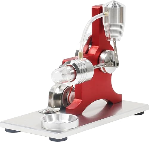 Miniatura 2 de Sunnytech Aire caliente Stirling Motor Modelo de motor educativo juguete generador de electricidad LED colorido SC (SC005)