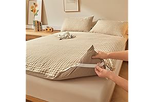 xiaoge Zippered Mattress Topper Cover: Soft, Breathable, and Washable for a Tranquil Sleep