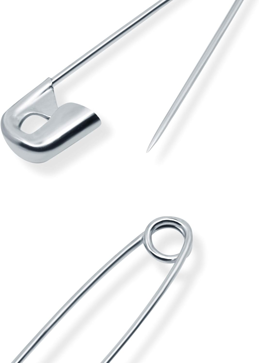 Dritz 460 Safety Pins, Nickel Plated Steel, Assorted Sizes (50-Count)