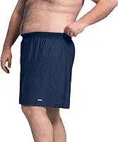 Cueca Samba-Canção Microfibra Risca de Giz Confortável Underwear Mash Masculina Adulto