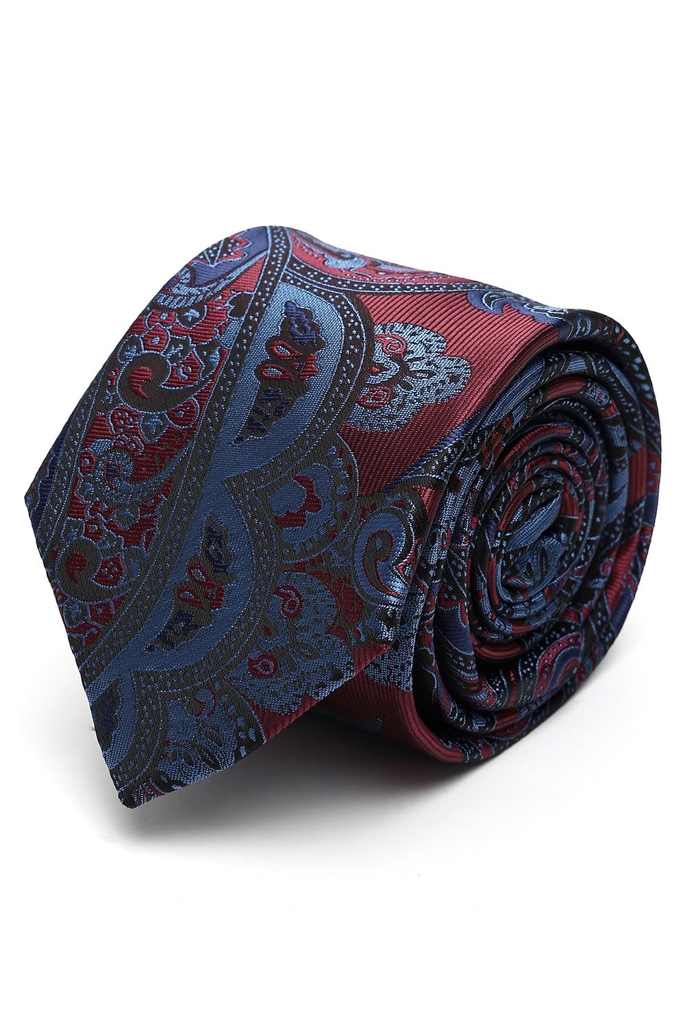 louis philippe Men Maroon Embroidered Tie-picture-36