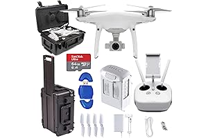 DJI Phantom 4 PRO Professional Drone Bundle with 64GB Memory and Quadcopter...