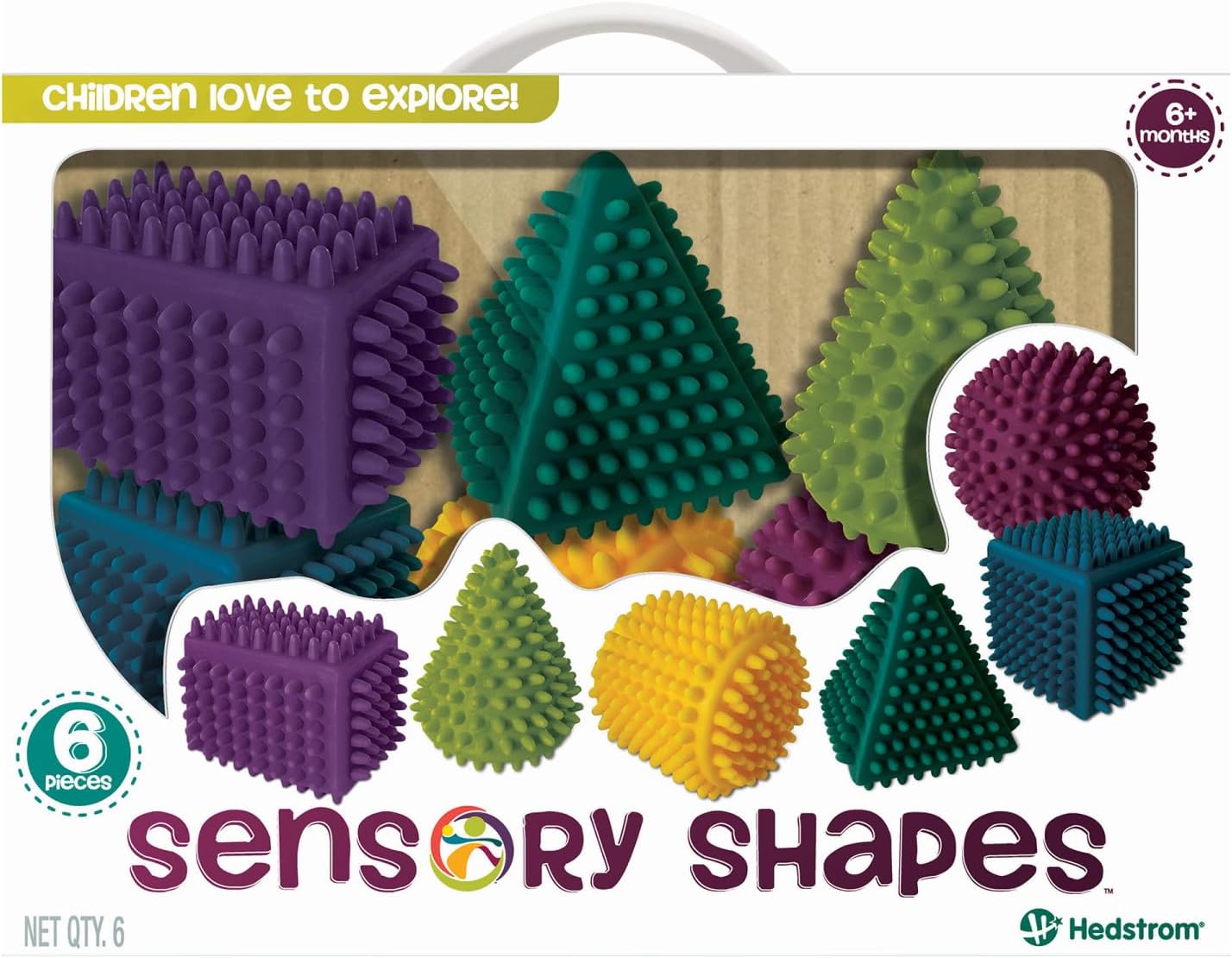 Infant Sensory Shapes, 6 Pack, Multi-Color