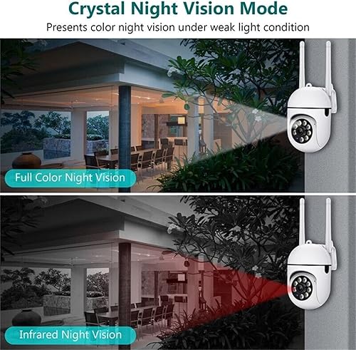 Miniatura 5 de Cámaras de seguridad para exteriores, cámaras WiFi de 2.4 GHz y 5G para seguridad del hogar, cámaras de vigilancia domo 1080P de visión de 360°, 2
