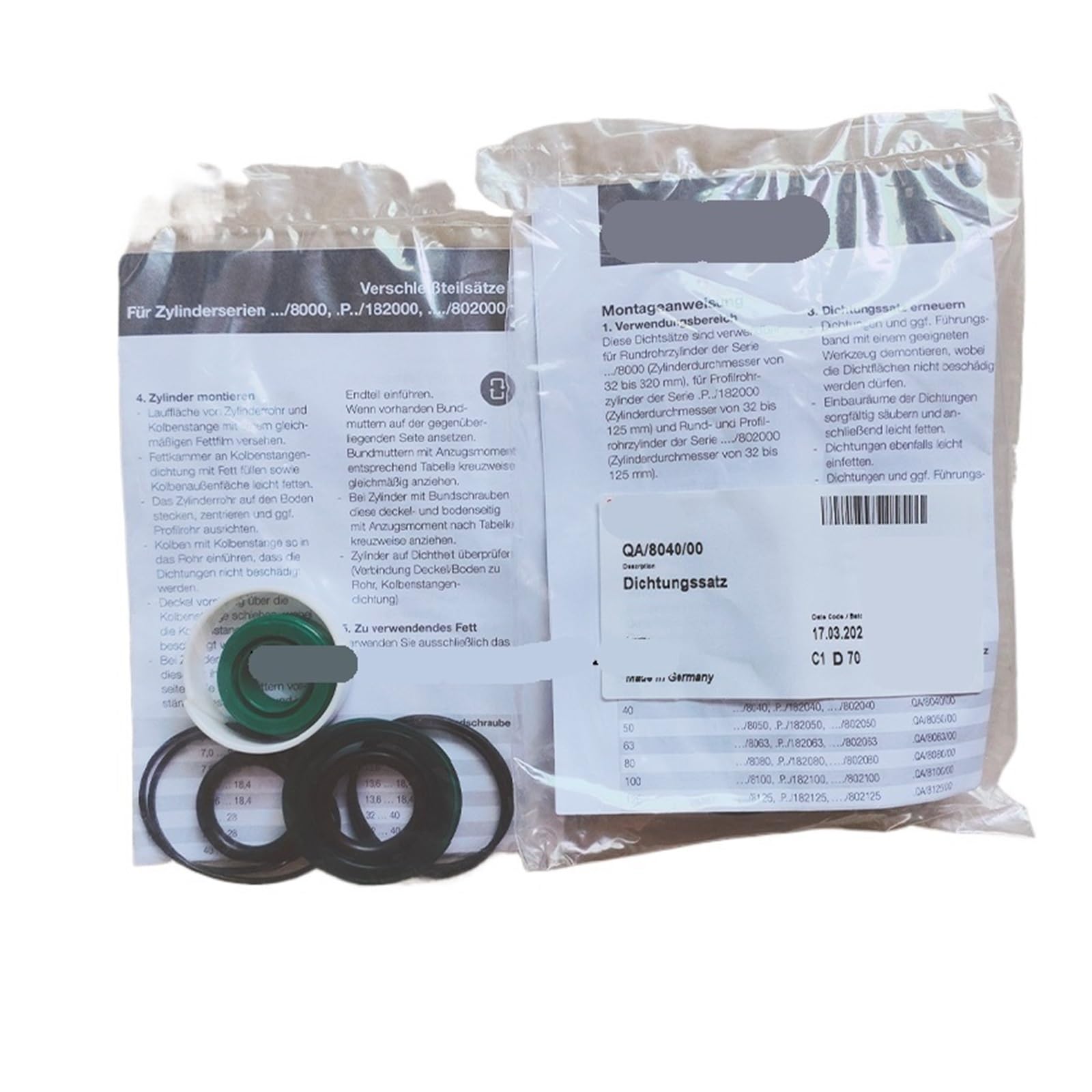 KKHCMZPI 1PCS QA/8100/00 QA/8100/N1/00 Cylinder Repair Kit(QA-8100-00)