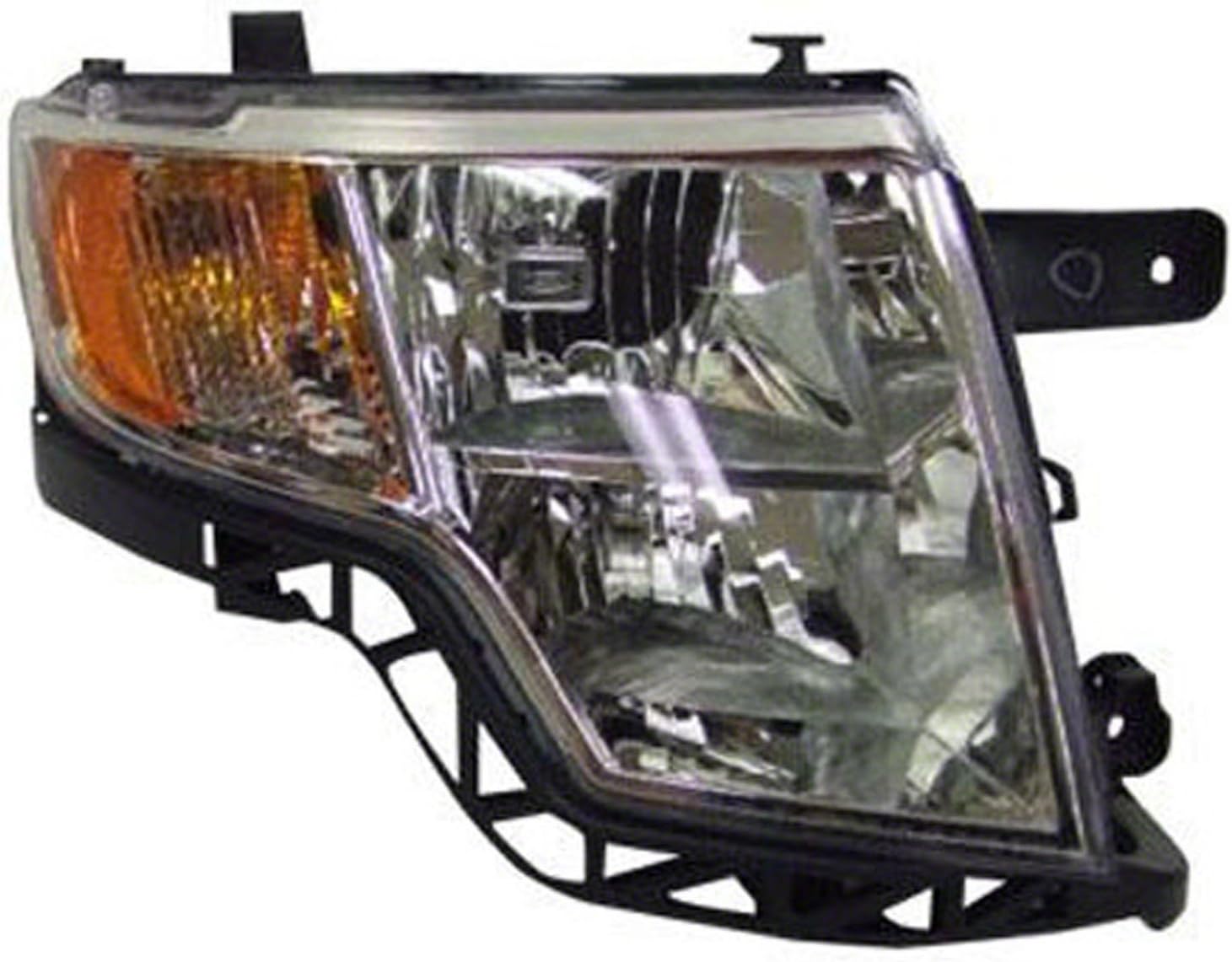 GetAllParts New Passenger Side Right Bright Bezel Head Lamp Assembly 7T4Z13008A CAPA