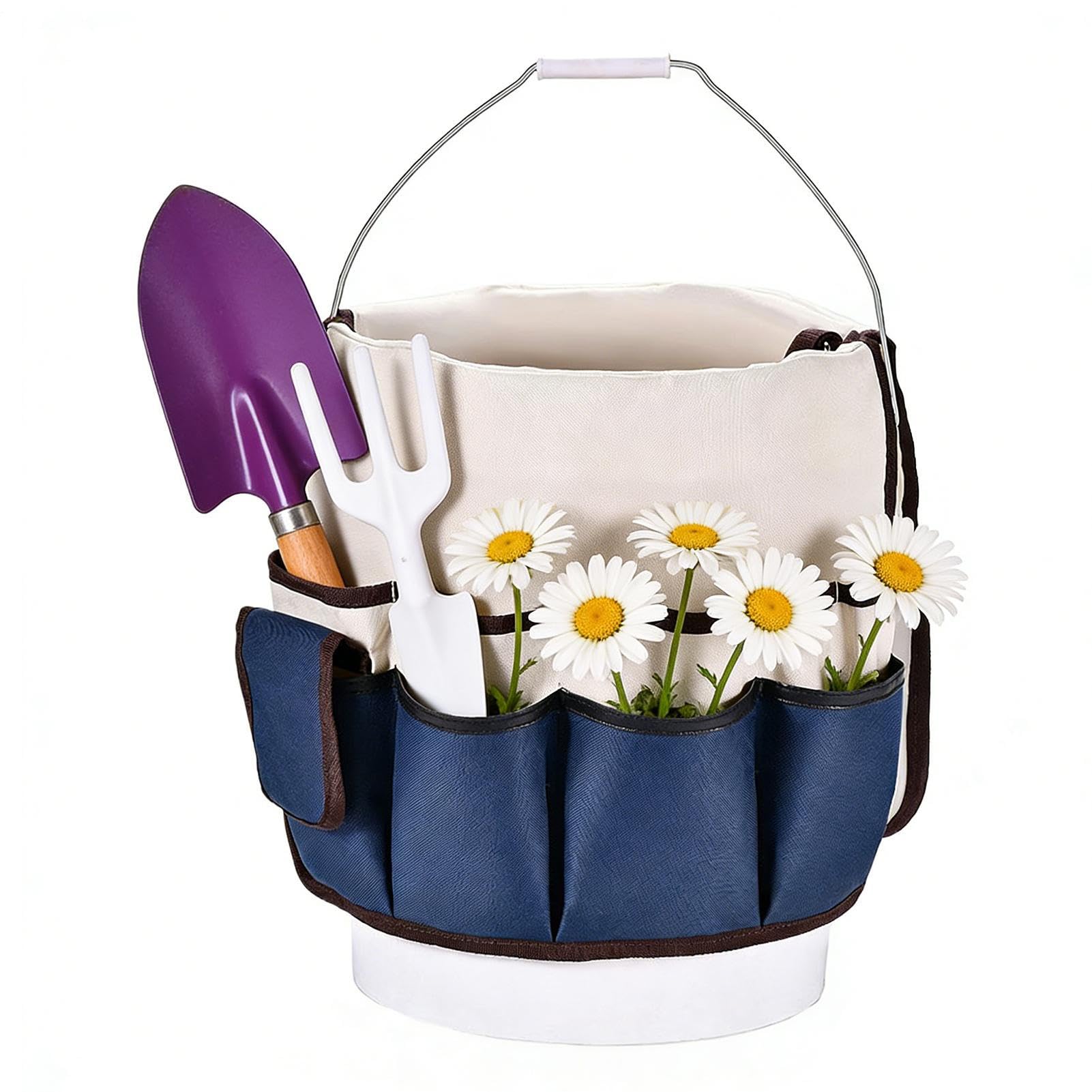 Sac à outils de jardin grande capacité et résistant avec poignées de transport