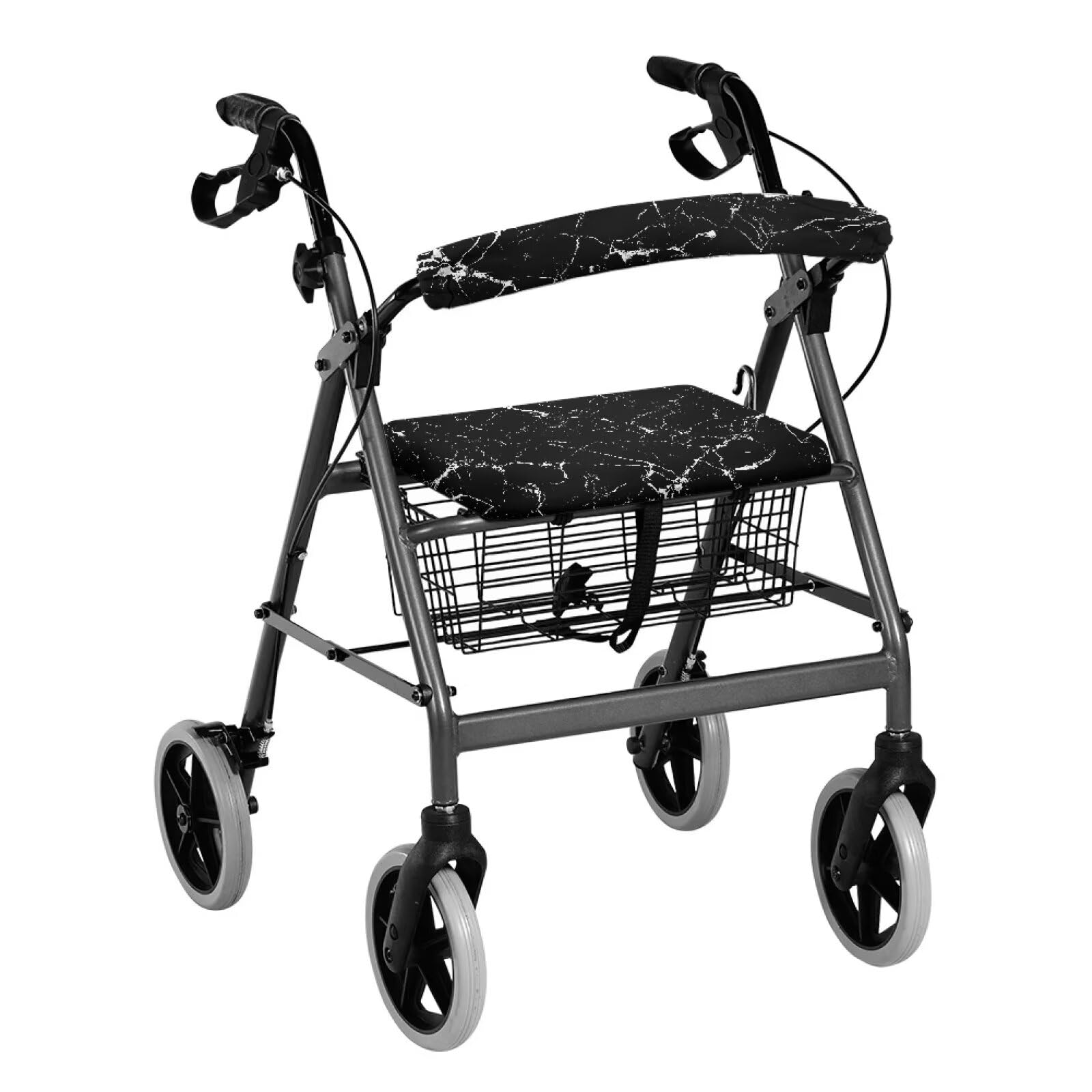 Blue Marble Accessories for Rollator Walkers Pattern Rollator Walker Seat and Backrest Covers Removable & Washable Walkers for Seniors with Seat Gift Covers for Men Ladies — Amazon image 17