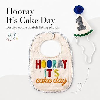 Mud Pie Baby Boys First Birthday Cake Smashing Set, Multi, One Size
