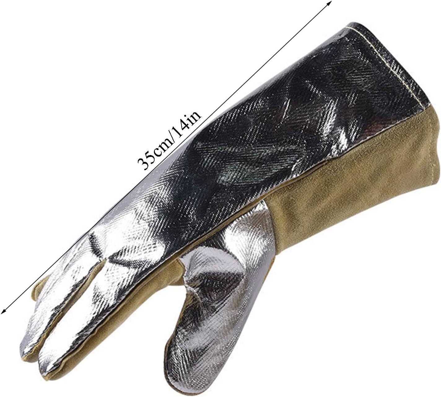 Gartenhandschuhe, schnittfeste Handschuhe, feuerfeste Handschuhe, isolierte Schweißhandschuhe, hochtemperaturbeständige Handschuhe, reflektierende Aluminiumhandschuhe, Handschuhe for Metallurgie, Herd