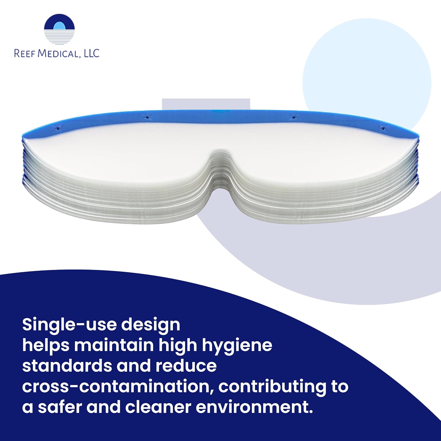 Deroyal Speyes Compatible Lenses |Value-Shield Excel Disposable Dental/Medical Eye Shield Lenses | Snap-on Design | Frames Not Included| Fits Deroyal Speyes Frames #23-502