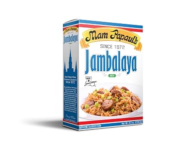 Mam Papauls Jambalaya Mix 3.5 oz - Authentic Louisiana Creole Jambalaya Seasoning Base, Easy One-Pot Meal, Just Add Protein