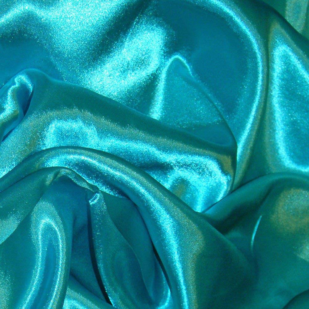 Fabricarea Turquoise Plain Satin Silk Fabric 44/45" Width, Use for Dress, Saree, Decoration, Pillow Cover Ect. (1 Meter)-image-47