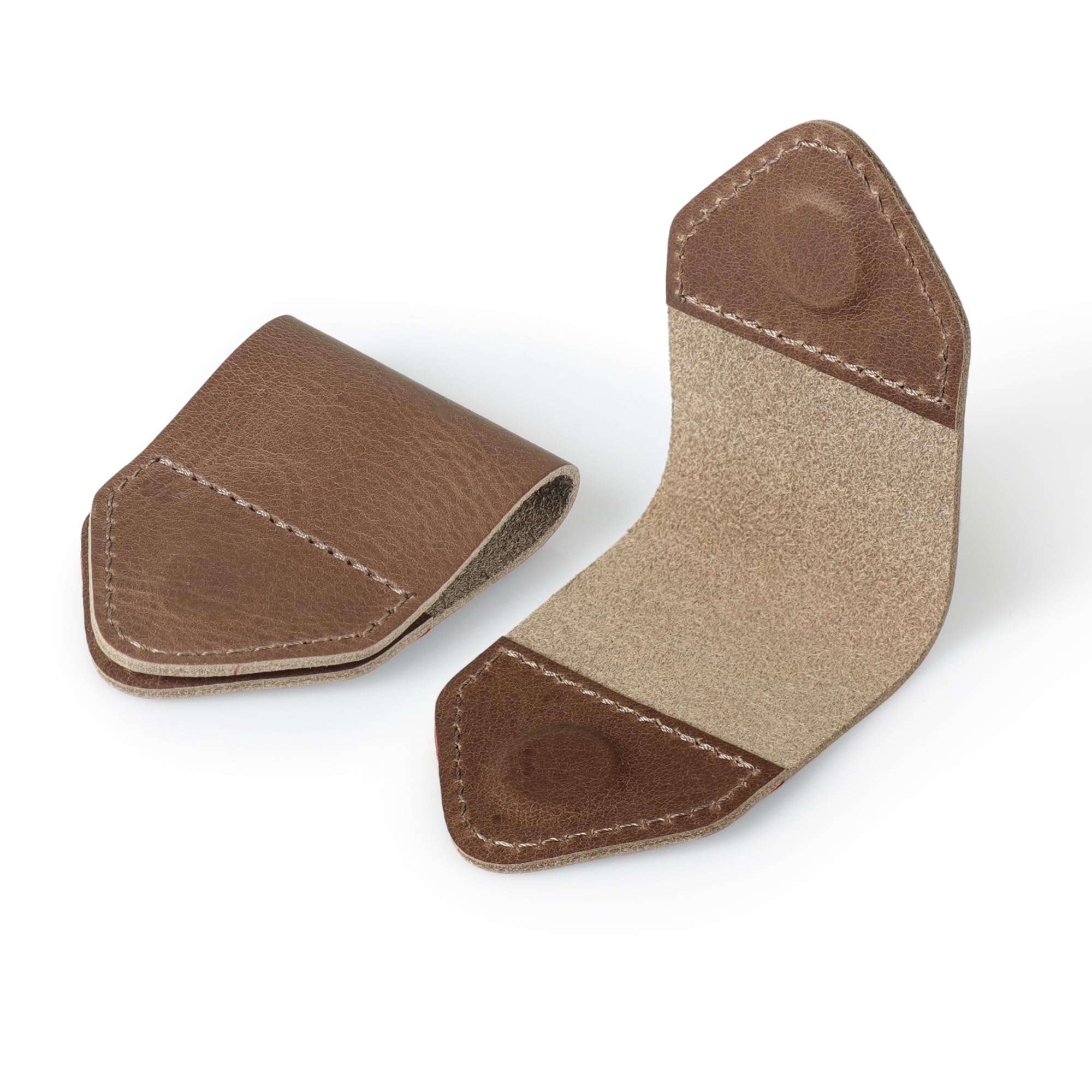 Londo Genuine Leather Bookmarks for Readers - Handmade Set of 2 - Slim Design - Leder Mink