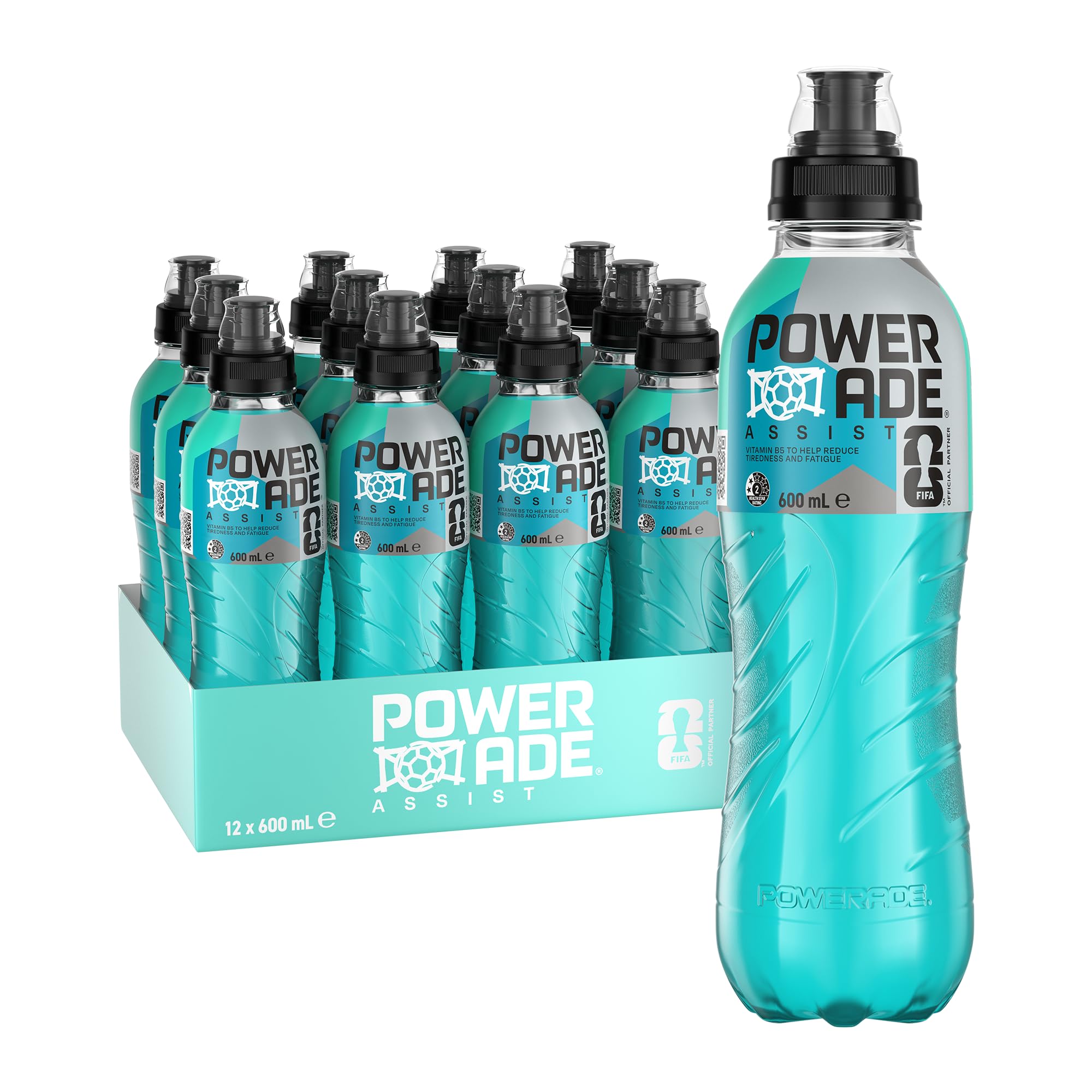 Powerade Assist Sports Drink Bottle 12 x 600mL